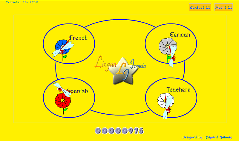 language learning project screenshoot