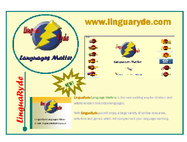Postcard to promote Linguaryde
